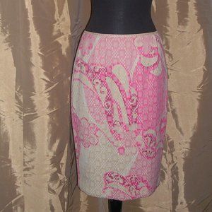Elie Tahari Pink Peony Bennet Pencil Skirt-NWT-sz6